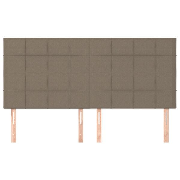 vidaXL Galvūgalis, rusvai pilkos spalvos, 160x5x118/128 cm, audinys