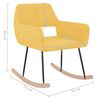vidaXL Supama kėdė, geltonos spalvos, audinys