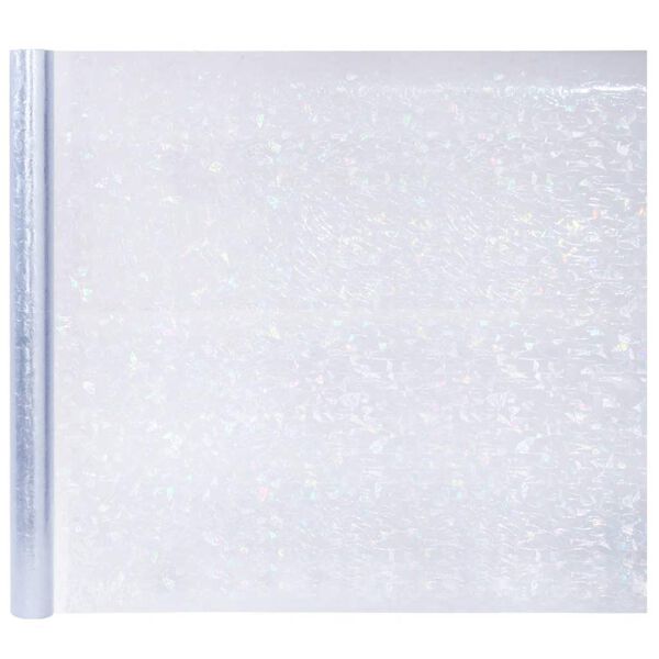 vidaXL Langų plėvelės, 3vnt., PVC, matinės, 3D vaivorykštės raštas