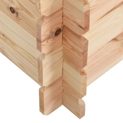 vidaXL Šuns būda, 102,5x88x84 cm, pušies medienos masyvas, 14mm