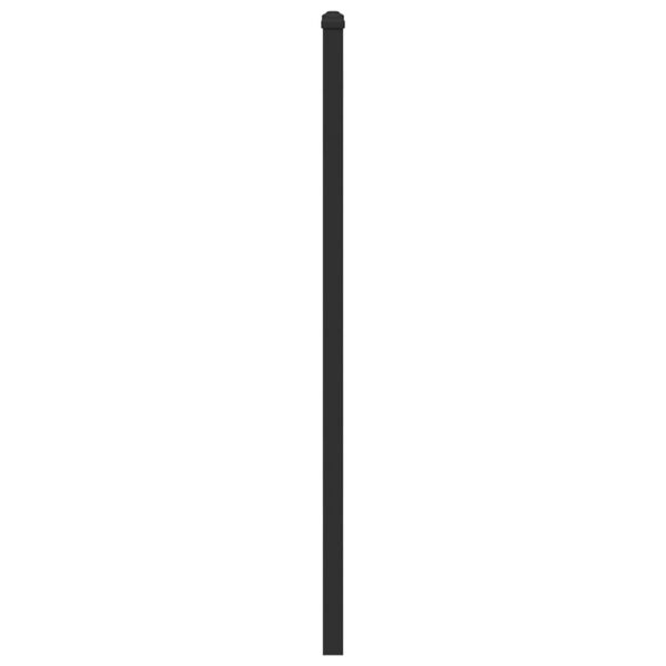 vidaXL Galvūgalis, dūminio ąžuolo spalvos, 150cm, mediena ir plienas