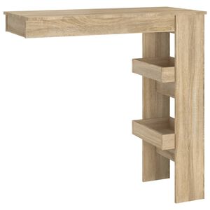 vidaXL Sieninis baro staliukas, ąžuolo, 102x45x103,5cm, mediena