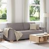 vidaXL Trivietė sofa, pilkai ruda, 180 cm, audinys