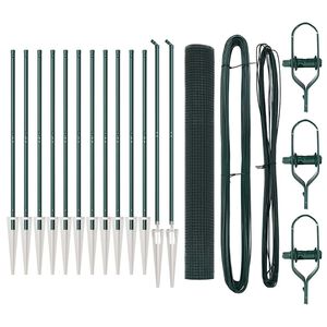 vidaXL Suvirintas vielinis tvoras su smailiais galais 25 x 1,4 m Žalia