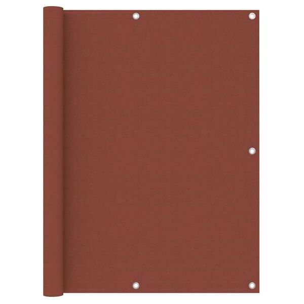 vidaXL Balkono pertvara, terakota spalvos, 120x300cm, oksfordo audinys