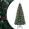 vidaXL Dirbtinė lankstoma Kalėdų eglutė su žaisliukais 400 cm 600 LED
