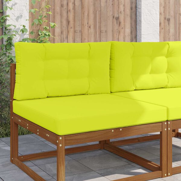 vidaXL Lauko sofa pagalvėlė 2 pcs Žalia Poliesteris
