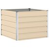 vidaXL Lovelis Ivory 100 x 100 x 75 cm Plienas
