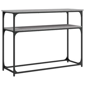 vidaXL Konsolinis staliukas, pilkas ąžuolo, 100x35,5x75cm, mediena