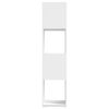 vidaXL Pasukama spintelė, baltos spalvos, 34,5x34,5x147,5cm, MDP