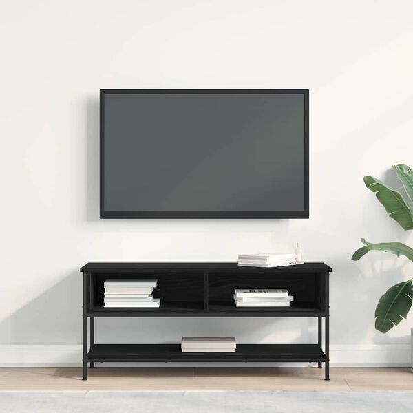 vidaXL TV spintelių komplektas Juodas ąžuolas 100 x 35 x 45 cm