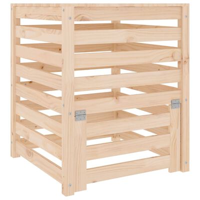 vidaXL Komposto dėžė, 63,5x63,5x77,5cm, pušies medienos masyvas