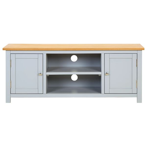 vidaXL TV spintelė, 120x35x48cm, ąžuolo medienos masyvas