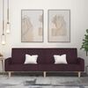 vidaXL Dvivietė sofa-lova, violetinės spalvos, audinys