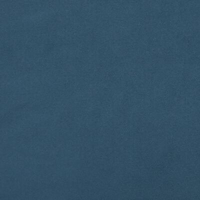 vidaXL Lovos rėmas, tamsiai mėlynos spalvos, 140x190cm, aksomas