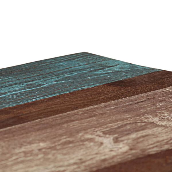 vidaXL Valgomojo stalas, 118x60x76cm, medienos masyvas, vint. st.