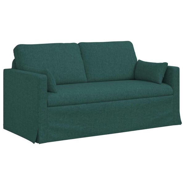 vidaXL Sofa Tamsiai žalia 158 x 78 x 80 cm audinys