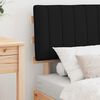 vidaXL Lovo rėmas su apmu&scaron;tu galvūgaliu Juoda 80 x 200 cm