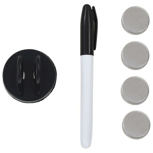 vidaXL Sieninė, magnetinė, stiklinė lenta 60x20 cm