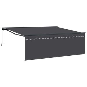 vidaXL Markizės rėmas Geltona ir balta 350 x 250 cm