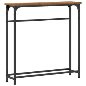 vidaXL Konsolinis stalas Senas medis 75 x 19,5 x 75 cm