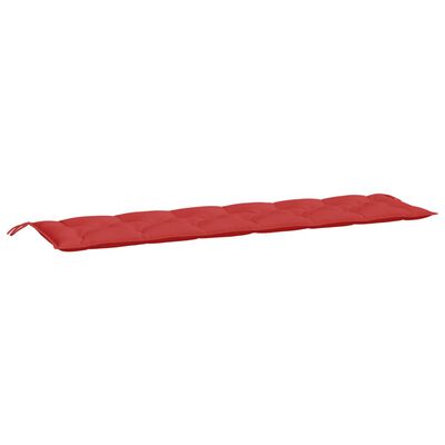 vidaXL Sodo suoliuko pagalvėlė, raudonos spalvos, 200x50x7cm, audinys