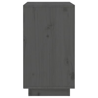 vidaXL Vyno spintelė, pilka, 55,5x34x61cm, pušies medienos masyvas