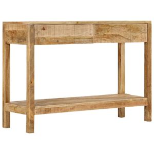 vidaXL Konsolinis staliukas su 2 stalčiais, 110x35x75cm, mango masyvas
