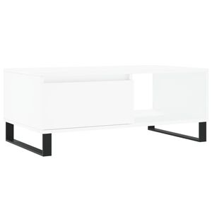 vidaXL Kavos staliukas, baltos spalvos, 90x50x36,5cm, apdirbta mediena