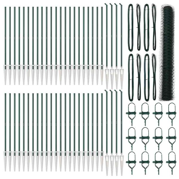 vidaXL Tvorelės stulpas Žalia 100 x 1,4 m (36 mm tinklelis)