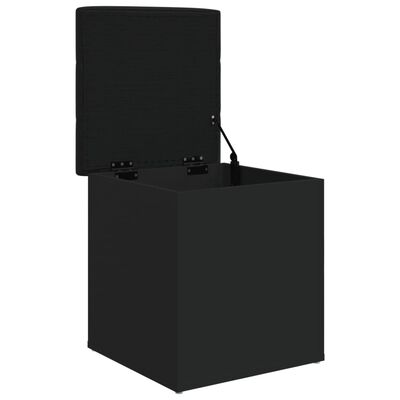 vidaXL Suoliukas-daiktadėžė, juodas, 42x42x45cm, apdirbta mediena