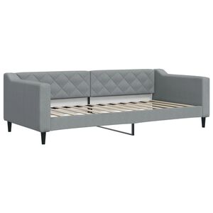 vidaXL Sofa, &scaron;viesiai pilkos spalvos, 90x200cm, audinys