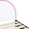 vidaXL Vaikiška lovos konstrukcija su galvūgaliu Balta 80 x 160 cm PU