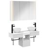 vidaXL Vonios spintos komplektas 4 pcs Balta 103,5 x 15,5 x 70 cm