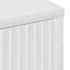 vidaXL Kabalas su stalčių Auk&scaron;tai blizganti balta 89,5 x 33 x 82 cm