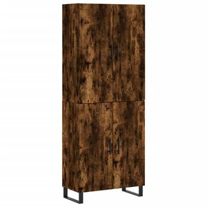 vidaXL Komoda, dūminio ąžuolo spalvos, 69,5x34x180cm, apdirbta mediena
