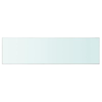 vidaXL Lentynos plokštė, skaidrus stiklas, 110x30 cm