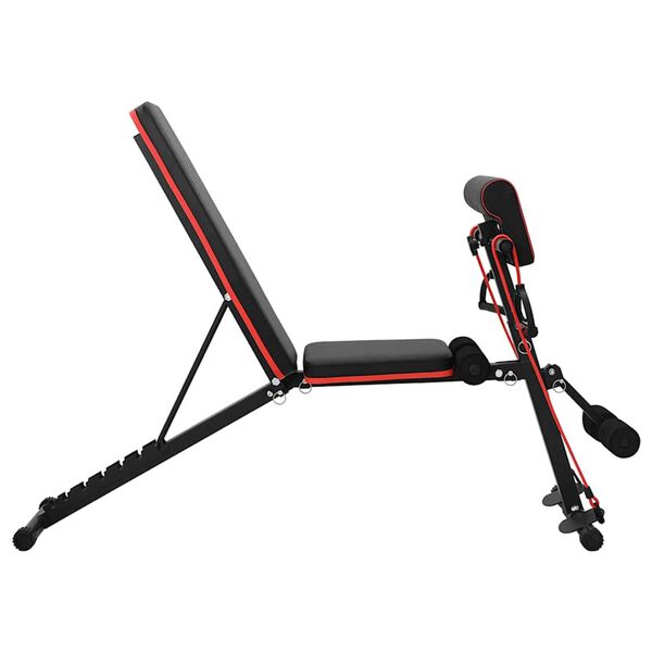 vidaXL Svorio suoliukas Juoda 132 x 54 x 100 cm Plienas