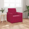 vidaXL Sofa lova 60cm Vyno raudona Aksomas