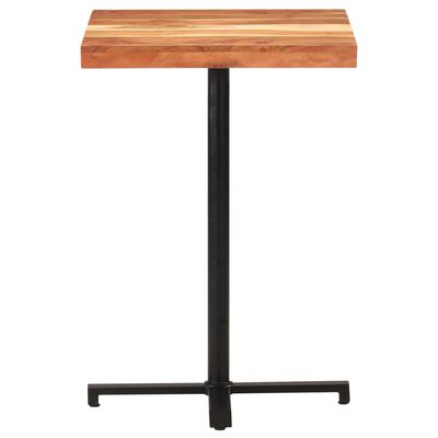 vidaXL Baro staliukas, 60x60x110cm, akacijos masyvas, kvadratinis
