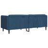 vidaXL Trivietė sofa, mėlynos spalvos, audinys