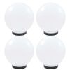 vidaXL LED lempos, rutulio formos, 4vnt., sferinės, 25cm, PMMA