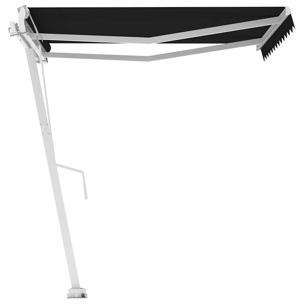 vidaXL Pastatoma automatinė markizė, antracito spalvos, 350x250cm