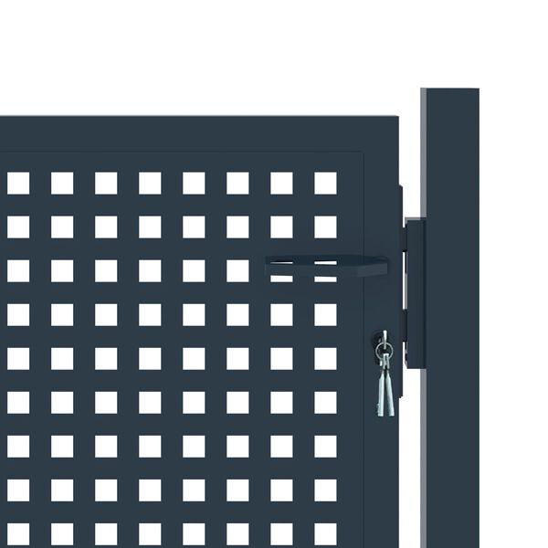 vidaXL Tvoros vartai, antracito spalvos, 102x75 cm, plienas