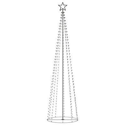 vidaXL Kalėdų eglutė, 100x360cm, kūgio formos, 400 LED lempučių