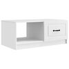 vidaXL Kavos staliukas Balta 90 x 50 x 37 cm Apdirbta mediena