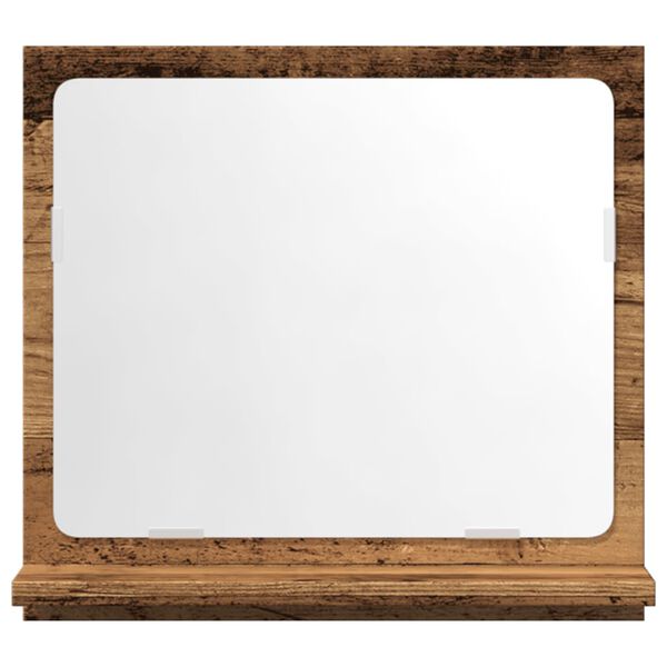 vidaXL Veidrodinė vonios spintelė, medienos, 40x11x37cm, mediena