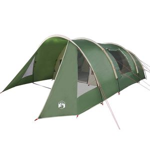 vidaXL Tunelio palapinė 5 asmenims Žalia ir balta 805 x 405 x 211 cm