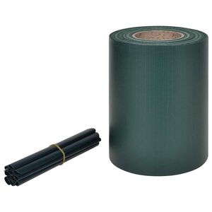 vidaXL Privatumo suteikianti sodo plok&scaron;tė, žalia, PVC, 70x0,19m