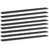 vidaXL Knygų lentynos plok&scaron;tės, 8vnt., juodos, 100x10x1,5cm, MDP